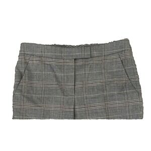 Judith & Charles Dress Pants Women's 2 Gray Plaid Twill Stretch Tapered NEW